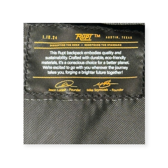 new Rupt ✪ Trex Special Edition Rivin 18L Tech Backpack ✪ Black ✪ Padded Trolley - Picture 5 of 16